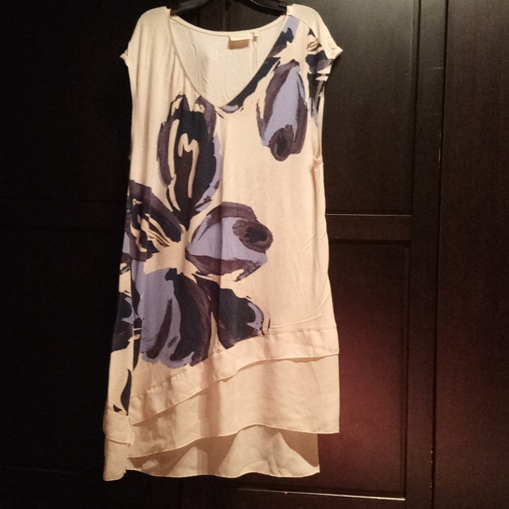 Deletta by Anthropology floral dress, size L
